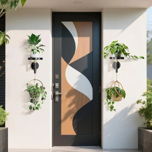 Miniatura 7 de YUOROS Paquete de 3 Soportes de Plantas de Pared, Macetas de Pared para Plantas de Interior, Estanterías Colgantes para Plantas de Ventana, Negro