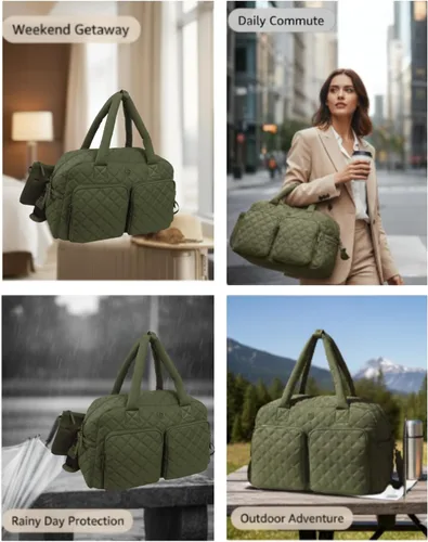 Miniatura 48 de Joan & David - Bolsas de viaje acolchadas de 22 pulgadas para mujer, bolsa de viaje ligera para mujer, bolsa de hospital de alta densidad, bolsas