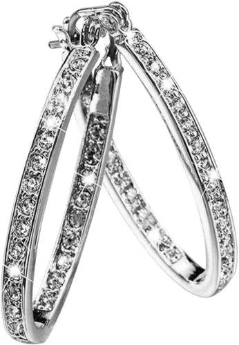 Miniatura 8 de SEniutarm - Pendientes para mujer diseño de mamá y mujer con incrustaciones de diamantes de imitación
