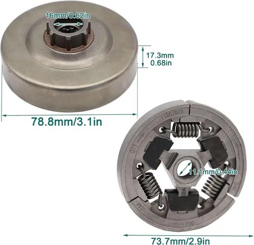 Miniatura 6 de Rodamiento de aguja E-Clip de embrague de cadena para motosierra de gasolina STIHL MS360 MS361 MS440 MS460 MS461 046