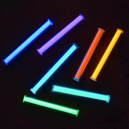 Miniatura 9 de GB1 Tubo luminoso de vidrio, barra luminosa de tierras raras, barra luminosa en la oscuridad alternativa de frascos Tril, bricolaje para decoración