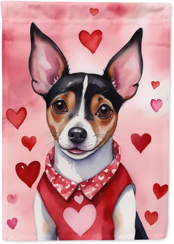 Miniatura 83 de Caroline's Treasures DAC5292CHF - Bandera de Border Collie My Valentine House para porche, grande, con manga para porche, para colgar en la pared