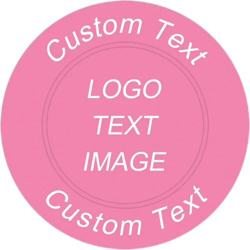Miniatura 8 de 100 fichas de póquer de plástico personalizadas, imagen o texto personalizado, diseño de poner en un chip, juego para fichas de bar, fiesta, día