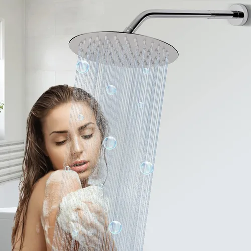 Miniatura 7 de Brazo de extensión de cabezal de ducha HarJue, salida de agua de extensión de ducha - rebaja la existente, extensión de tubo de ducha para baño