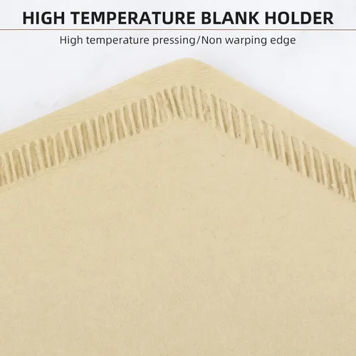 Miniatura 5 de KUFUNG Paquete de 100 filtros de café en cono, filtros de café desechables de 1 a 4 tazas, filtros de café de papel natural tipo U para verter