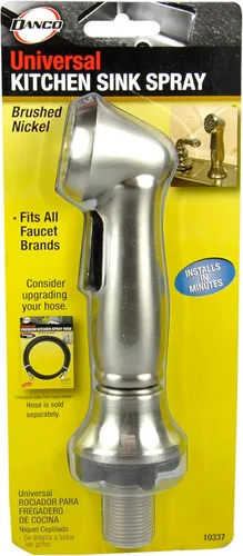 Miniatura 7 de Danco 10337 - Aerosol lateral universal para fregadero de cocina, níquel cepillado cepillado níquel