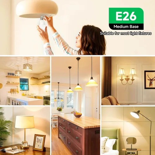 Miniatura 7 de MAXvolador Bombillas LED A19, bombilla LED equivalente a 100 W, 1100 lúmenes, blanco suave 3000 K, base media E26, no regulable, 11 W, paquete de 12