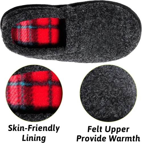Miniatura 3 de MIXIN Pantuflas para niños pequeños y grandes, zapatos de casa para interiores y exteriores con suela antideslizante