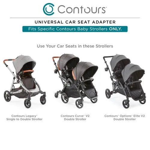 Miniatura 4 de Contours Adaptador de asiento de coche para bebés - para cochecitos seleccionados y asientos de coche infantiles