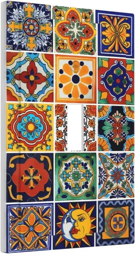 Miniatura 190 de Cubiertas Decorativas para Placas de Interruptor Abstracto Moderno de Mediados de Siglo Arco Boho Sol Dorado Hoja 1 Gang Placa de Pared Cubierta