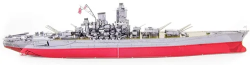 Miniatura 4 de Fascinations Metal Earth Premium Series Yamato Battleship 3D Kit de modelo de metal