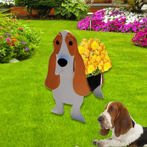 Miniatura 27 de Maceta de Perro English Springer Spaniel, Macetas de Plantas, Bonita Maceta de Jardín para Perros, Macetas de Perro Regalos de Cumpleaños