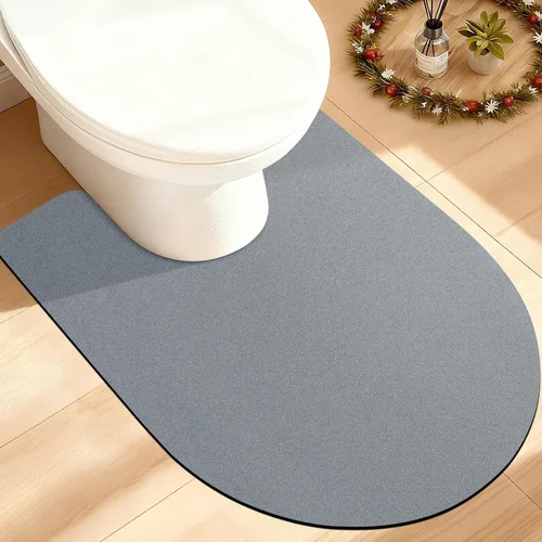 Miniatura 31 de ACCUMTEK Alfombrilla de Baño Ultra Delgada, Alfombrillas de Baño Antideslizantes con Respaldo Mejorado para Colocar Bajo la Puerta, Alfombras