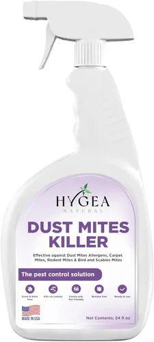Miniatura 13 de Hygea Natural Spray de viaje para matar ácaros del polvo, ayuda a eliminar ácaros del polvo, ácaros de alfombras, ácaros de roedores, pájaros