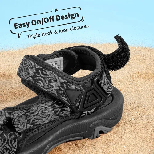 Miniatura 2 de DREAM PAIRS Sandalias de verano para niños, ligeras y ajustables (para niños y niñas, grandes y pequeños).