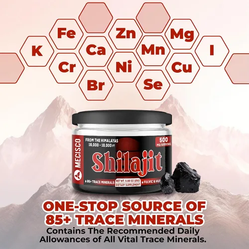 Miniatura 2 de Shilajit orgánico puro del Himalaya de 0.88 oz – La resina Shilajit contiene fúlvico, ácido húmico natural y más de 85 minerales traza – Apoyo