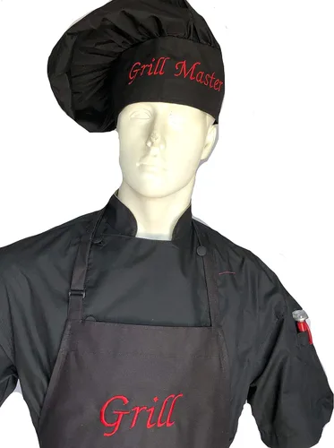Miniatura 6 de CHEFSKIN Hermoso delantal de chef Grill Master Chef Regalo profesional