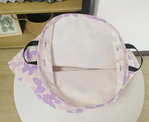 Miniatura 8 de Cesta plegable para ropa sucia para niños, cesta organizadora de almacenamiento plegable, almacenamiento de ropa de juguetes con asas para Mariposa