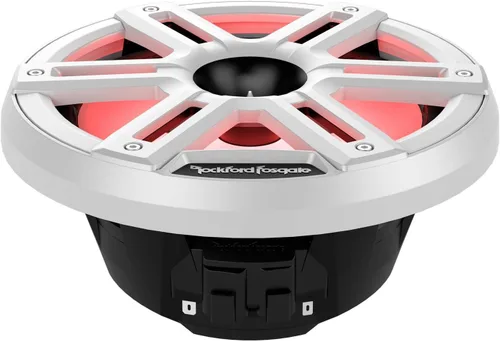 Miniatura 5 de Rockford Fosgate M2-8H Color Optix 8" 2-Way Coaxial Multicolor LED Iluminado Altavoces marinos con bocina Tweeters - Blanco/Acero inoxidable (par)