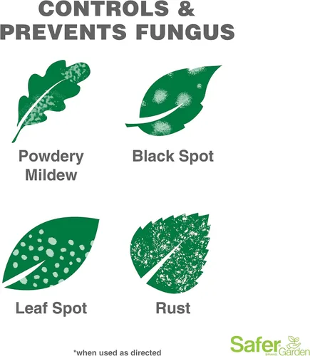 Miniatura 4 de Safer Garden 3 en 1 Fungicida, acicida e insecticida en aerosol listo para usar, espray de 24 onzas – Mata insectos y ácaros – Controla y previene