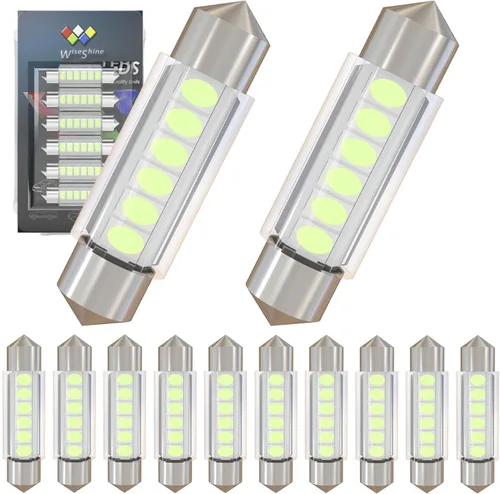 Miniatura 21 de Bombilla LED Festoon C5W de 38mm 39mm DE3425 DE3423 Bombillas LED Ámbar Amarillo Festoon 6418 6411 6423 Bombilla LED DC 12V para Luces Interiores