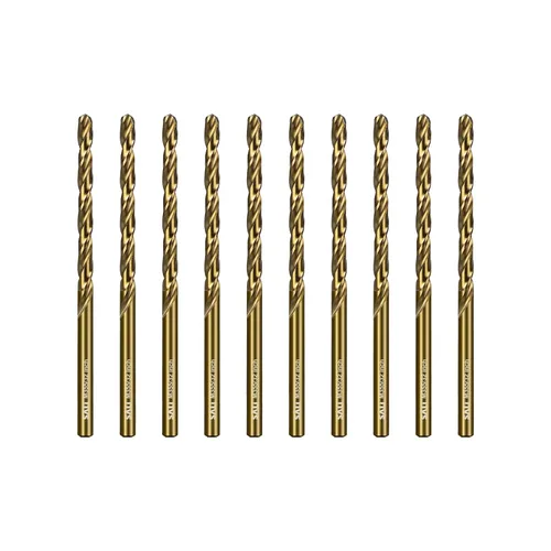 Miniatura 11 de SALI Juego de Brocas de Cobalto, 10 Piezas de 1/4" M35 de Acero de Alta Velocidad Longitud Jobber Kit de Brocas para Metal Endurecido, Acero