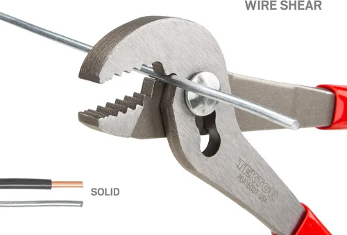 Miniatura 5 de TEKTON Alicates deslizantes de punta angular de 7 pulgadas (mandíbula de 7/8 pulgadas) PGA16007 Fabricado en Estados Unidos