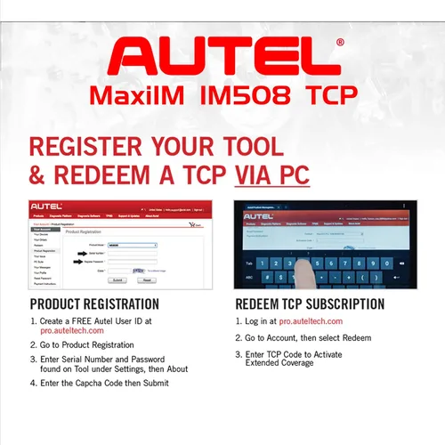 Miniatura 5 de Autel Programa de cuidado total para Autel MaxiIM IM508 S (tarjeta de actualización de 1 año IM508)