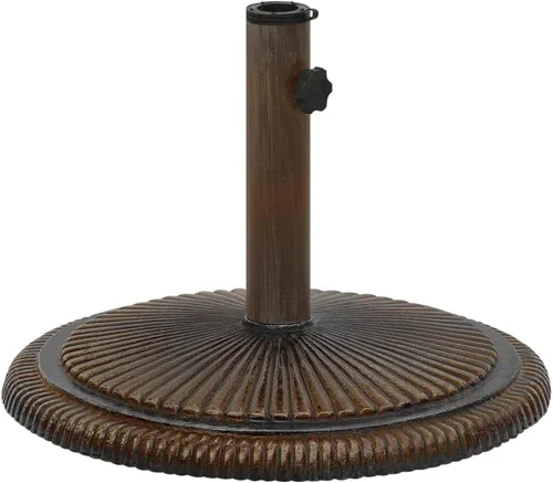 Miniatura 10 de Base redonda para sombrilla de patio, soporte resistente para sombrilla para exteriores, patio, piscina, al aire libre, blanco, 26.5 libras, hierro