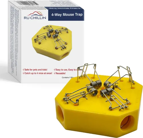 Miniatura 10 de Trampa reutilizable para ratones – Trampas para ratones de múltiples capturas para uso en interiores y exteriores, seguras para mascotas y niños