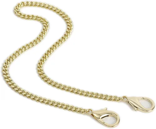 Miniatura 12 de Yichain Mini Nice - Correa de cadena de repuesto para bolso cruzado, correa de hombro, accesorios (oro amarillo, 48 pulgadas)