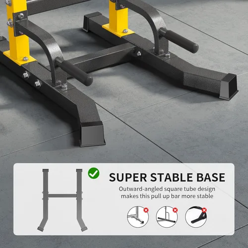 Miniatura 4 de SogesHome Power Tower Pull Up Bar Dip Stand, 10 Adjustable Height Free Standing Assistive Trainer Dip Station, Multi-Function Strength Training
