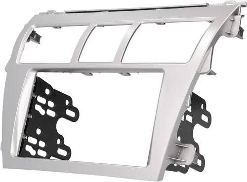 Miniatura 7 de Doble DIN coche estéreo Fascia Dash Kit para Toyota Belta Sedan Navigation (plata)