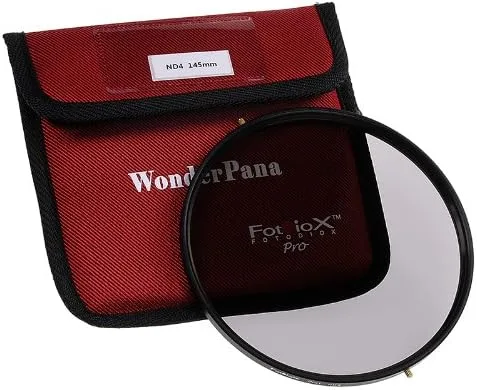 Fotodiox Filtro Pro de densidad neutra 4 (2 topes) de 5.709 in – Pro1 filtro ND4 multicapa (funciona con sistemas WonderPana 145 y 66)