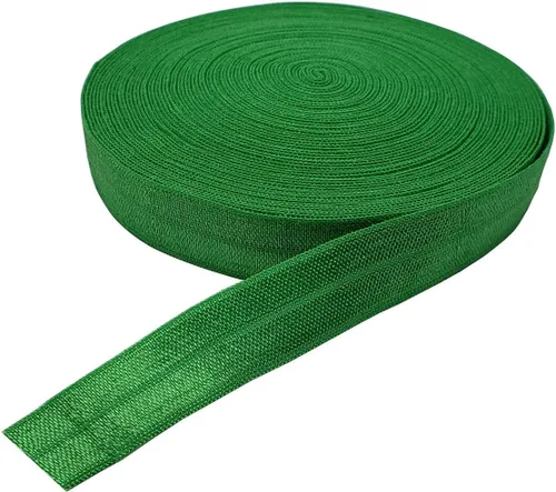 Miniatura 11 de Cinta elástica plegable de 10 yardas, cinta elástica trenzada para cintas para el cabello, disponible en varios colores (gris, 5/8 pulgadas)