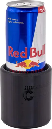 Adaptador universal para portavasos de automóvil para todos los tamaños de latas delgadas, se adapta a Red Bull, bebidas energéticas y más,