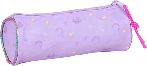 Miniatura 2 de safta Unicorn Academy - Estuche redondo para niños, ideal para niños de 5 a 14 años, cómodo y versátil, calidad y resistencia, 7.9 x 2.8 in, morado