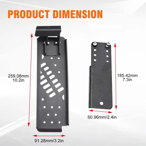 Miniatura 6 de JL Pedal Muerto, Pedal Muerto Gladiator Lado Izquierdo Reposapiés Compatible con Jeep Wrangler JL/Gladiator JT 2018 2019 2020 2021 2022 2023