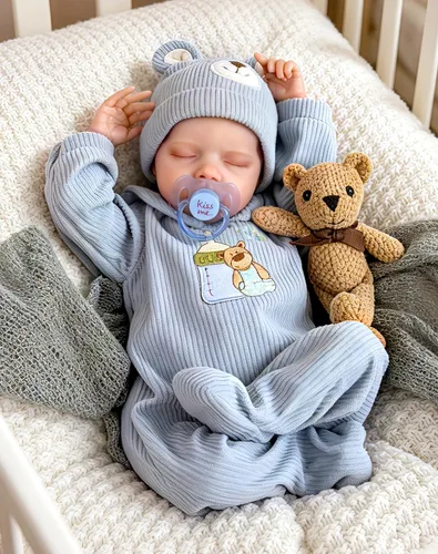 Miniatura 9 de Aori Muñecas Reborn Baby Girl – 20 pulgadas realista recién nacido de tela ponderada cuerpo de tela realista con características pintadas a mano