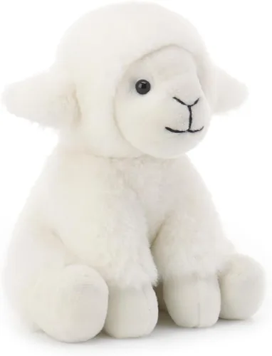 Miniatura 2 de Apricot Lamb Peluche de cordero crema para niños, juguetes de peluche suaves y lindos para bebés niñas y niños, 7 pulgadas