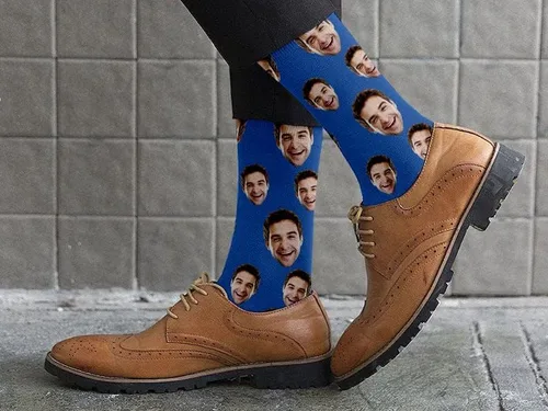Miniatura 2 de Juantao Calcetines de cara personalizados con foto calcetines divertidos personalizados regalo divertido para hombres y mujeres