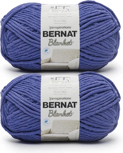 Miniatura 80 de Bernat - Estambre para mantas súper esponjoso acrílico, 2 paquetes de 300g/10.5 onzas, #6, chenilla gruesa de peso pesado para tejer y crochet