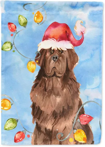 Miniatura 31 de Caroline's Treasures CK2484GF - Bandera decorativa para jardín de Alaskan Malamute con luces de Navidad, bandera decorativa para patio exterior