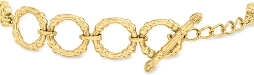 Miniatura 3 de Ross-Simons Pulsera de palanca de rubí de 35.00 qt. t. en oro de 18 quilates sobre esterlina. 7.5 pulgadas, Gema, Rubí