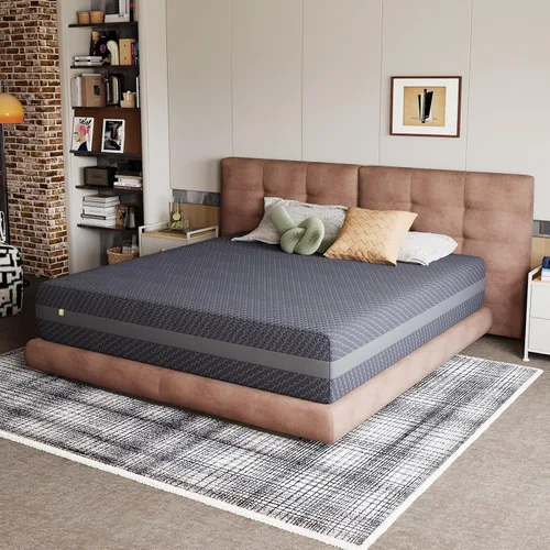 Miniatura 2 de Novilla Colchón King de 10 pulgadas, espuma viscoelástica de gel para colchón tamaño King para alivio de presión y soporte ergonómico de espalda