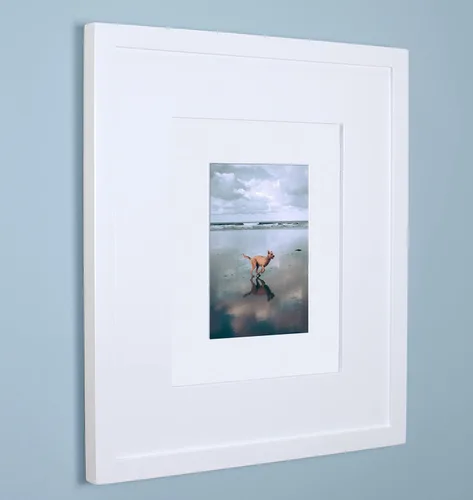 Miniatura 25 de Marco de fotos oculto de 11 x 14 pulgadas, botiquín sin espejo para baño, empotrado en la pared, fabricado en América del Norte, madera real, sin