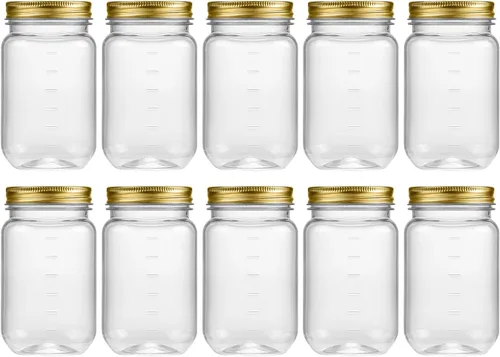 Miniatura 9 de Novelinks - Recipientes de plástico transparente (16 onzas)