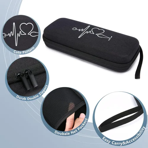Miniatura 3 de LOVEVOOK Mochila para enfermera, mochila para laptop para mujer con estuche para estetoscopio y puerto de carga USB, mochilas de viaje antirrobo
