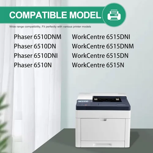 Miniatura 2 de 1 unidad de tambor negro 6510/6515 (rendimiento de 48.000 páginas) – Reemplazo de unidad de tambor 108R01420 para impresora Xerox Phaser 6510