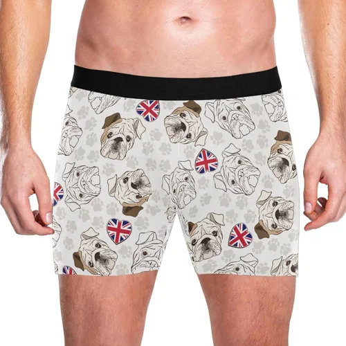 Miniatura 2 de JHKKU Men's Boxer Briefs Soft Comfort Breathable 4 Inch Inseam Underwear with Fly